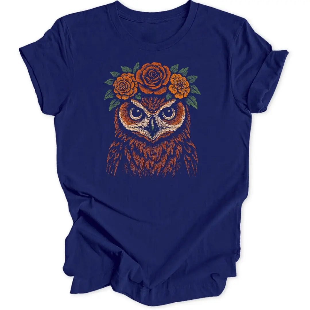 Kahlo Owl Unisex T-Shirt - Wild Spirit