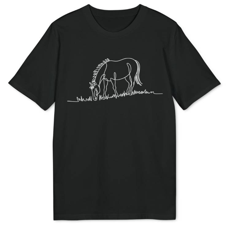 Lineart Pferd Bio T-Shirt - Wild Spirit