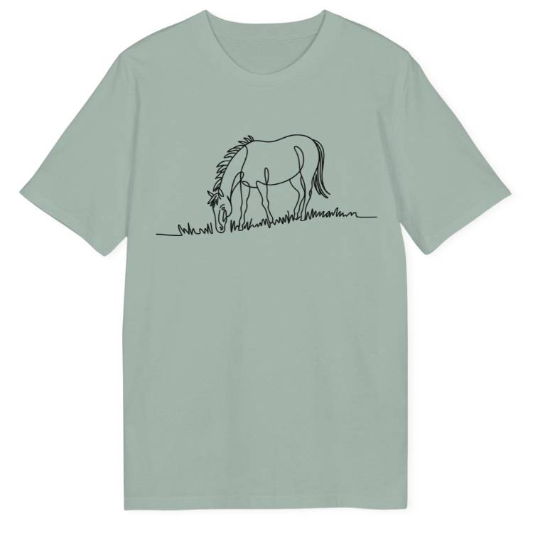 Lineart Pferd Bio T-Shirt - Wild Spirit