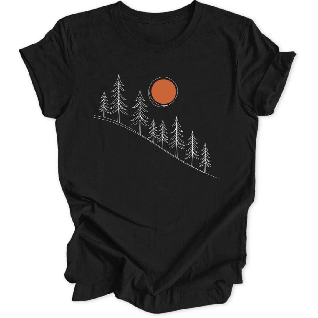 Lineart Sunrise Unisex T-Shirt - Wild Spirit