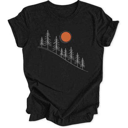 Lineart Sunrise Unisex T-Shirt - Wild Spirit