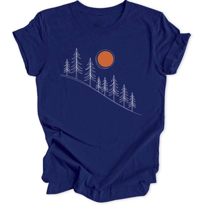 Lineart Sunrise Unisex T-Shirt - Wild Spirit