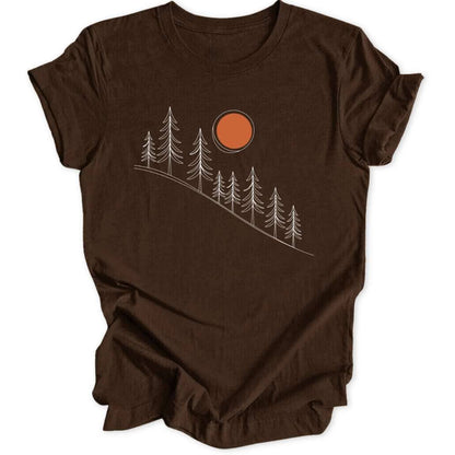 Lineart Sunrise Unisex T-Shirt - Wild Spirit