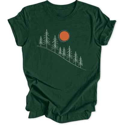 Lineart Sunrise Unisex T-Shirt - Wild Spirit