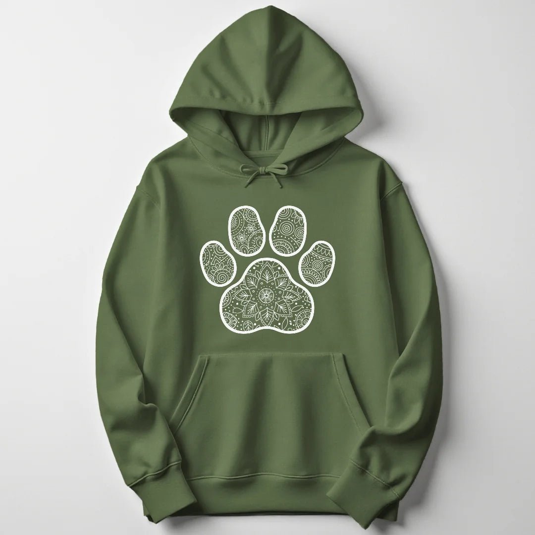 Mandala Paw Unisex Hoodie - Wild Spirit