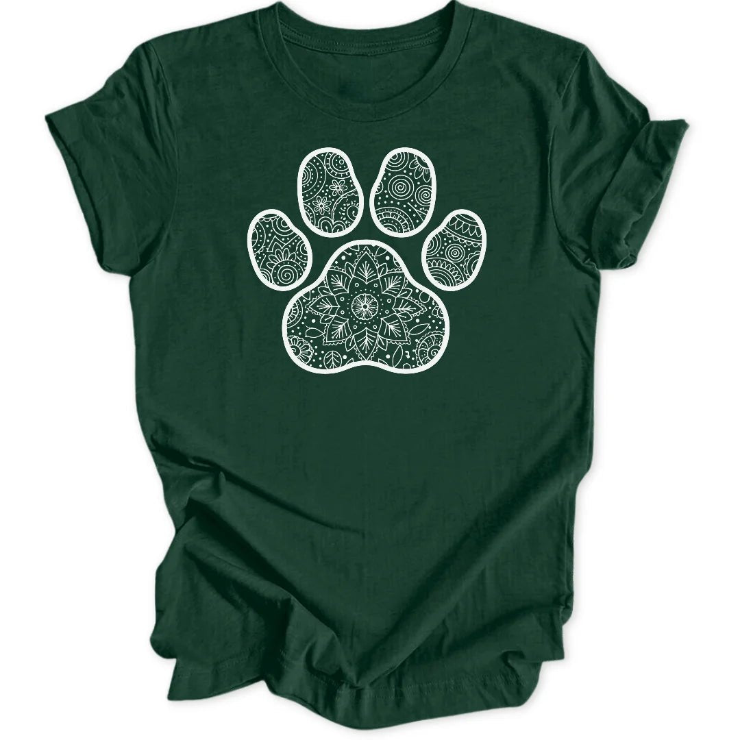 Mandala Paw Unisex T-Shirt - Wild Spirit
