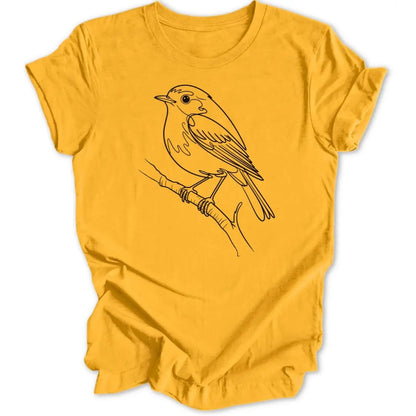 Minimalistischer Vogel Unisex T-Shirt - Wild Spirit