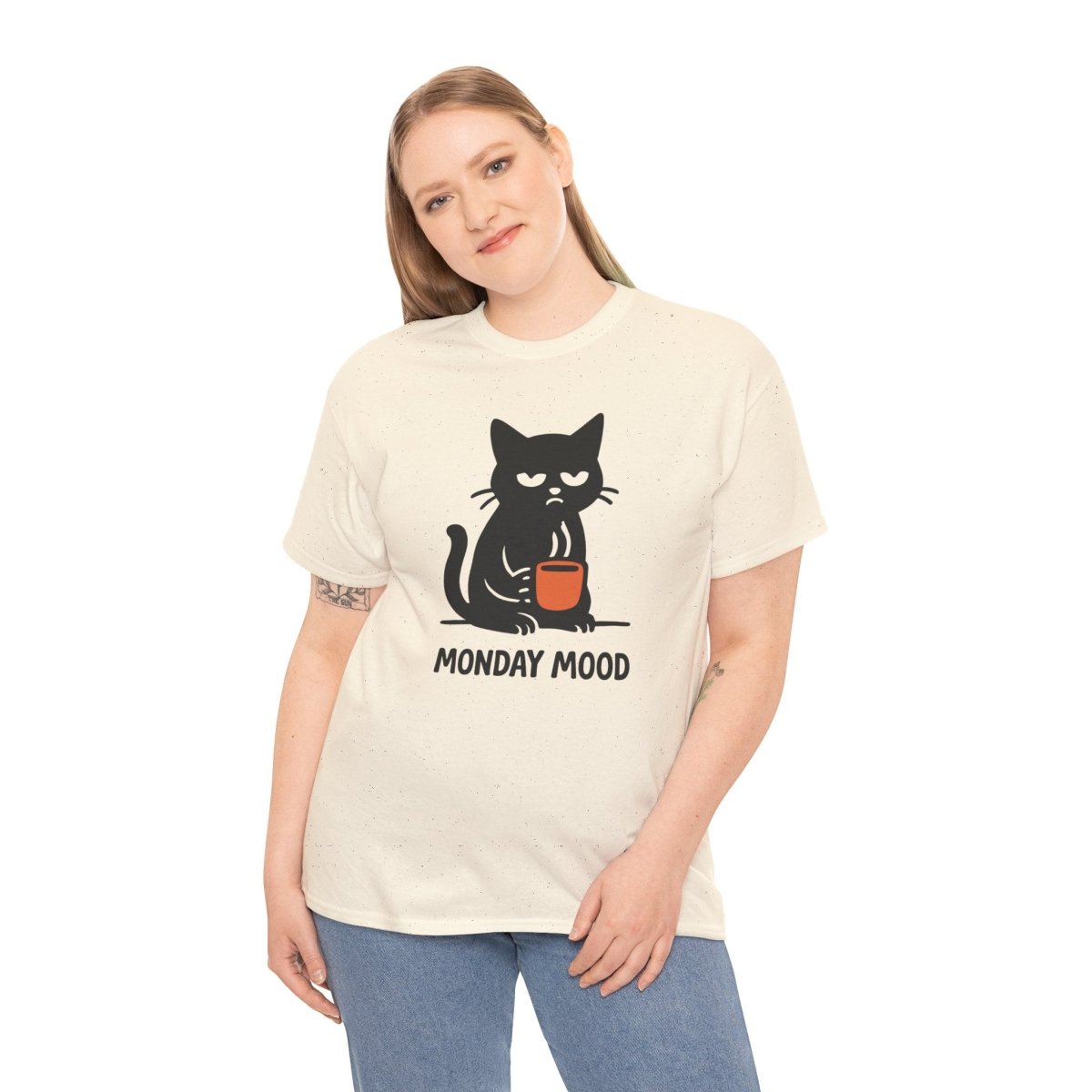 Monday Mood Cat Unisex T-Shirt - Wild Spirit