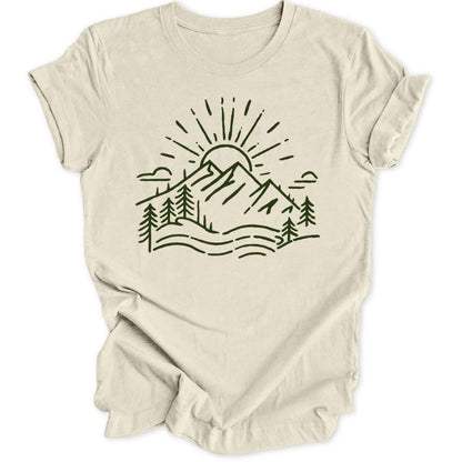 Mountain With Sun Unisex T-Shirt - Wild Spirit