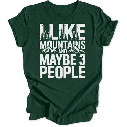 Mountains 3 People Unisex T-Shirt - Wild Spirit