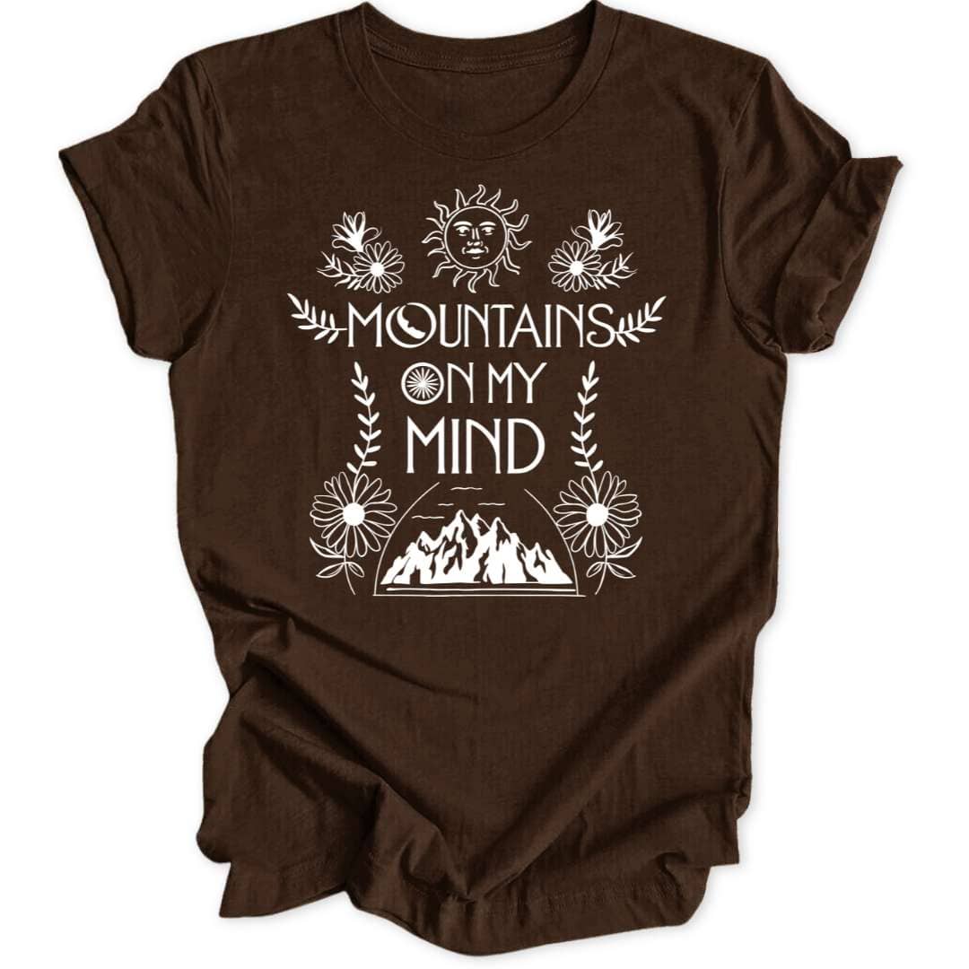 Mountains On My Mind T-Shirt T-Shirt Braun / S