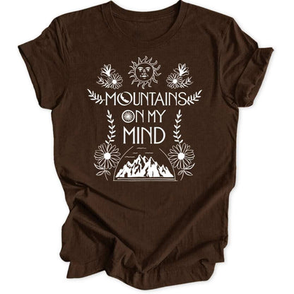 Mountains On My Mind T-Shirt T-Shirt Braun / S