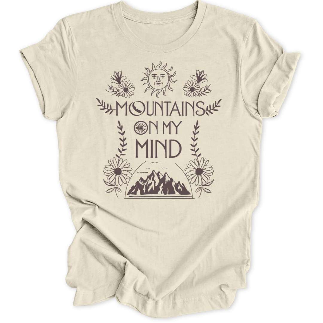 Mountains On My Mind T-Shirt T-Shirt Natur / S