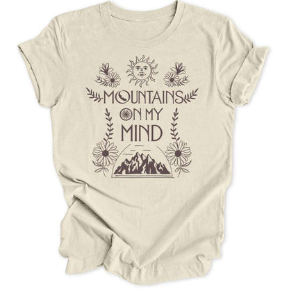 Mountains On My Mind T-Shirt T-Shirt Natur / S