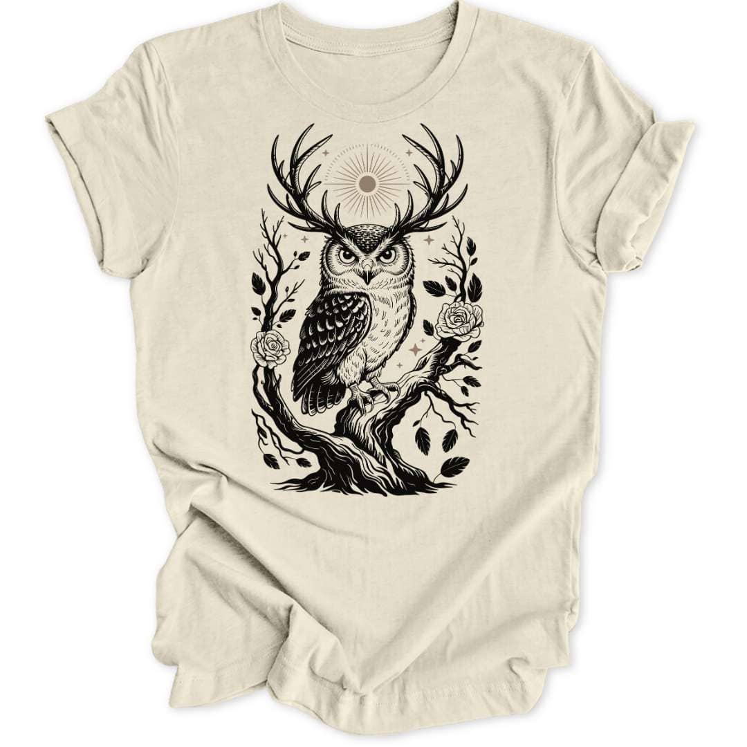 Mystische Eule Unisex T-Shirt - Wild Spirit