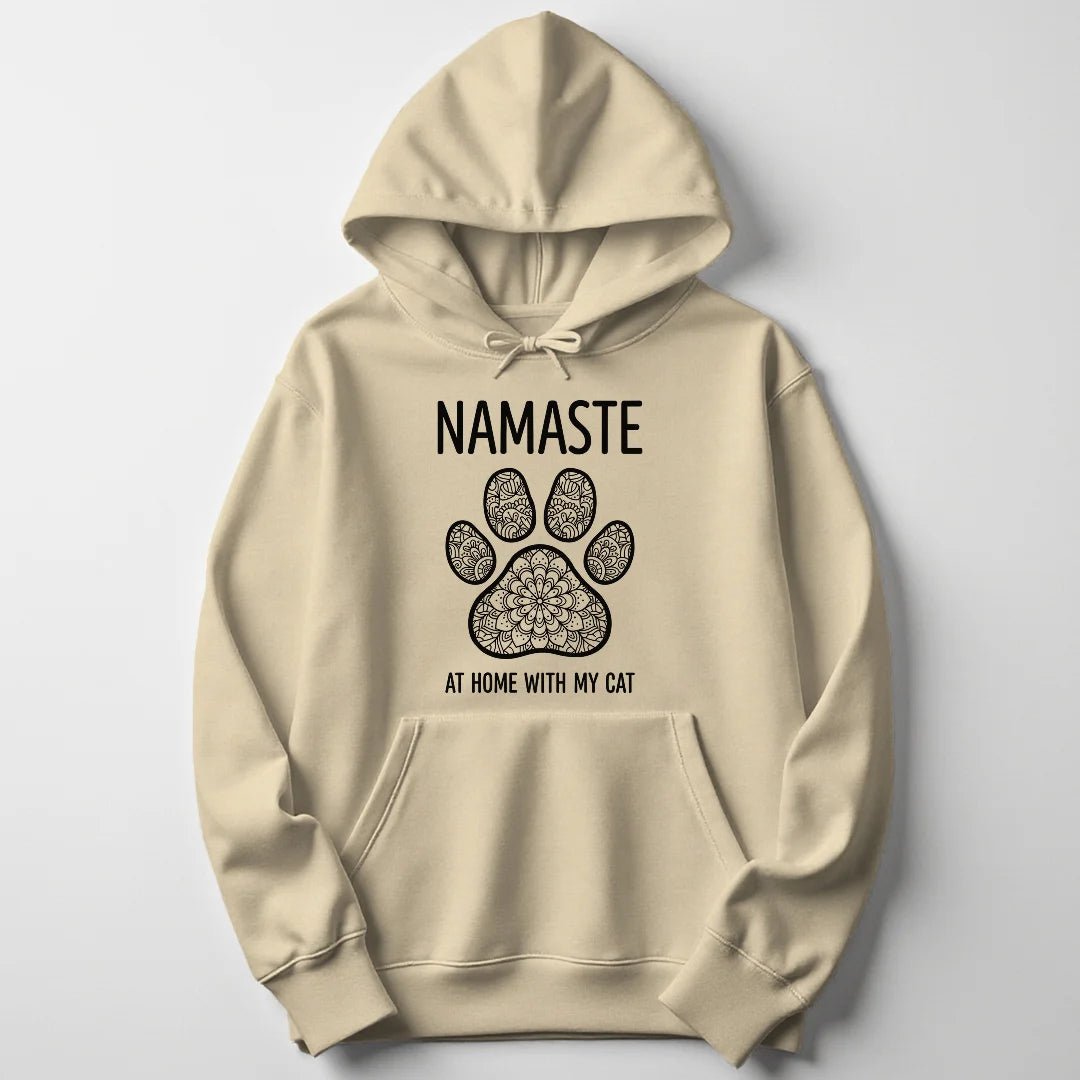 Namaste with Cat Unisex Hoodie - Wild Spirit