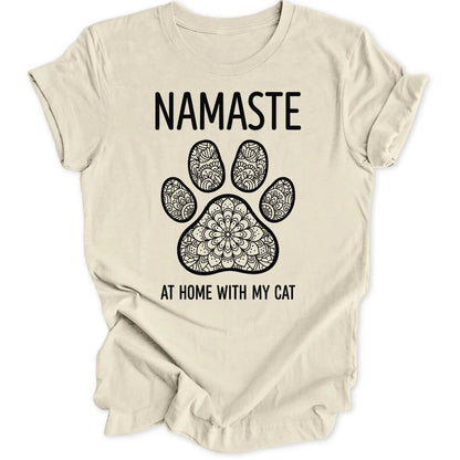 Namaste with Cat Unisex T-Shirt - Wild Spirit