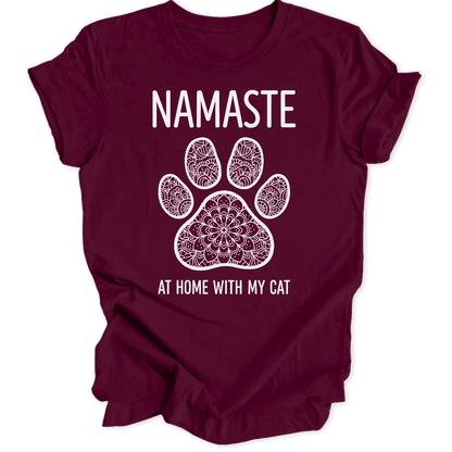 Namaste with Cat Unisex T-Shirt - Wild Spirit