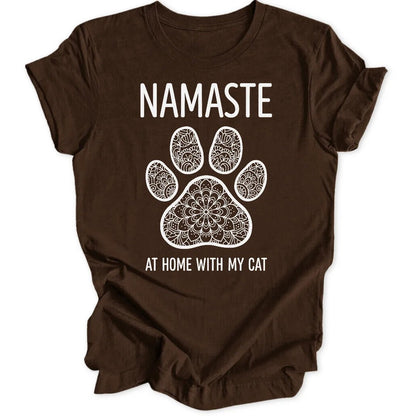 Namaste with Cat Unisex T-Shirt - Wild Spirit