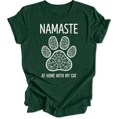 Namaste with Cat Unisex T-Shirt - Wild Spirit