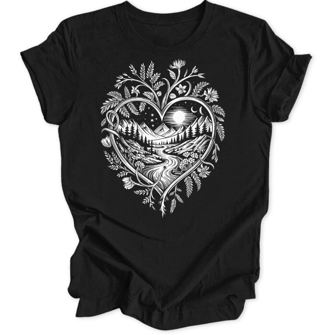 Natur - Herz Unisex T-Shirt - Wild Spirit