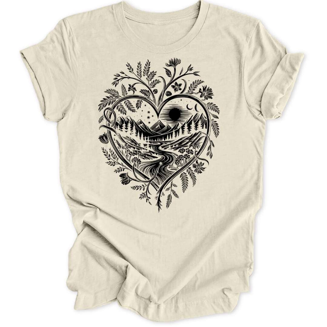 Natur - Herz Unisex T-Shirt - Wild Spirit