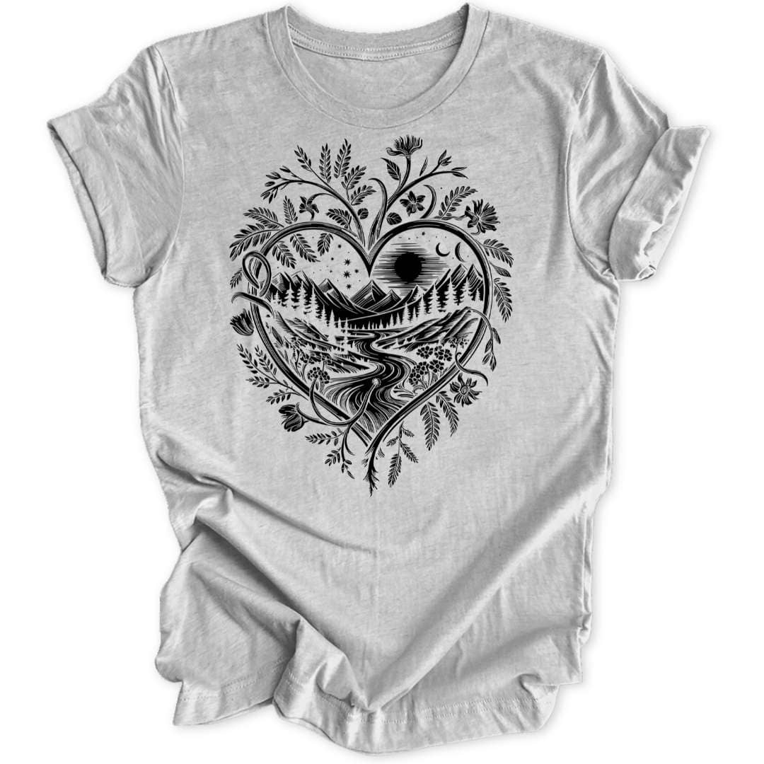 Natur - Herz Unisex T-Shirt - Wild Spirit