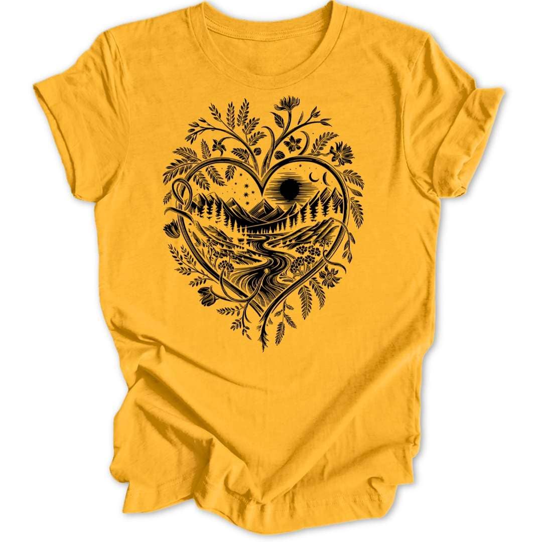 Natur - Herz Unisex T-Shirt - Wild Spirit