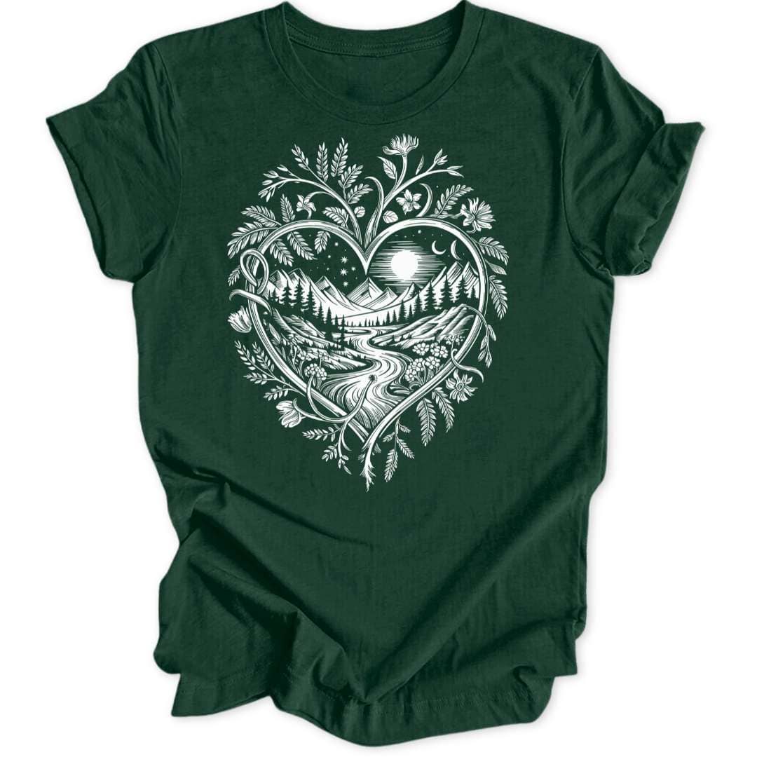 Natur - Herz Unisex T-Shirt - Wild Spirit