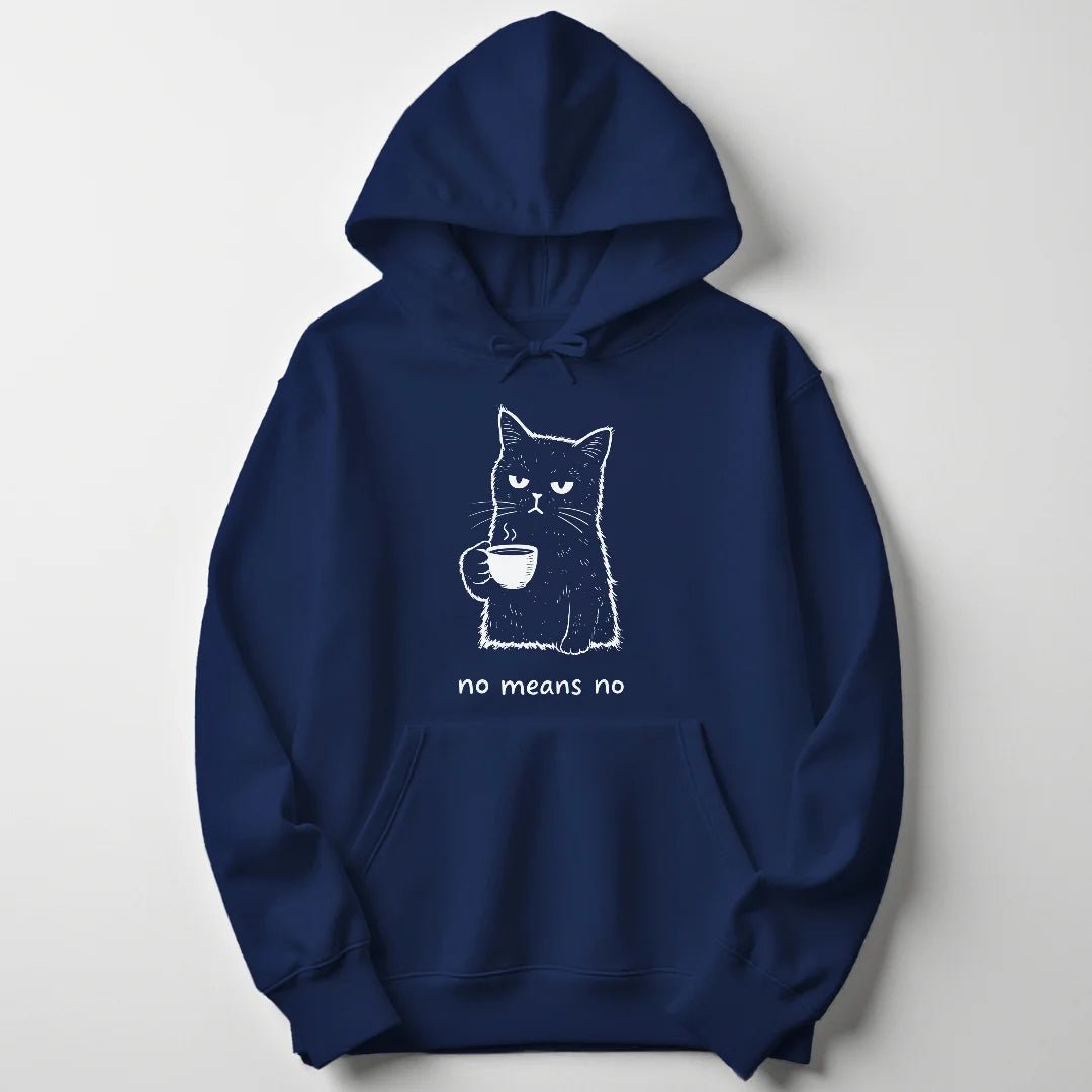 No means no cat Unisex Hoodie - Wild Spirit