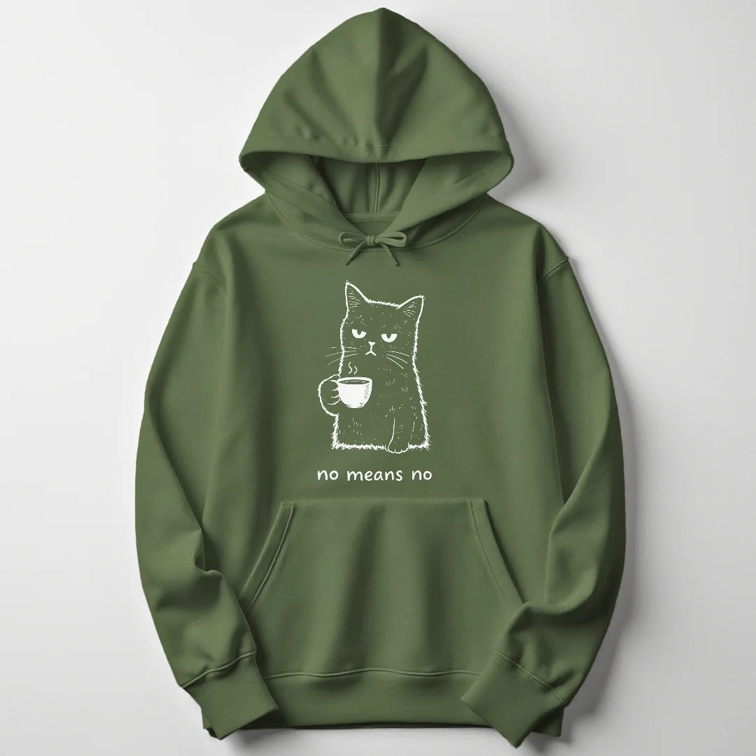 No means no cat Unisex Hoodie - Wild Spirit