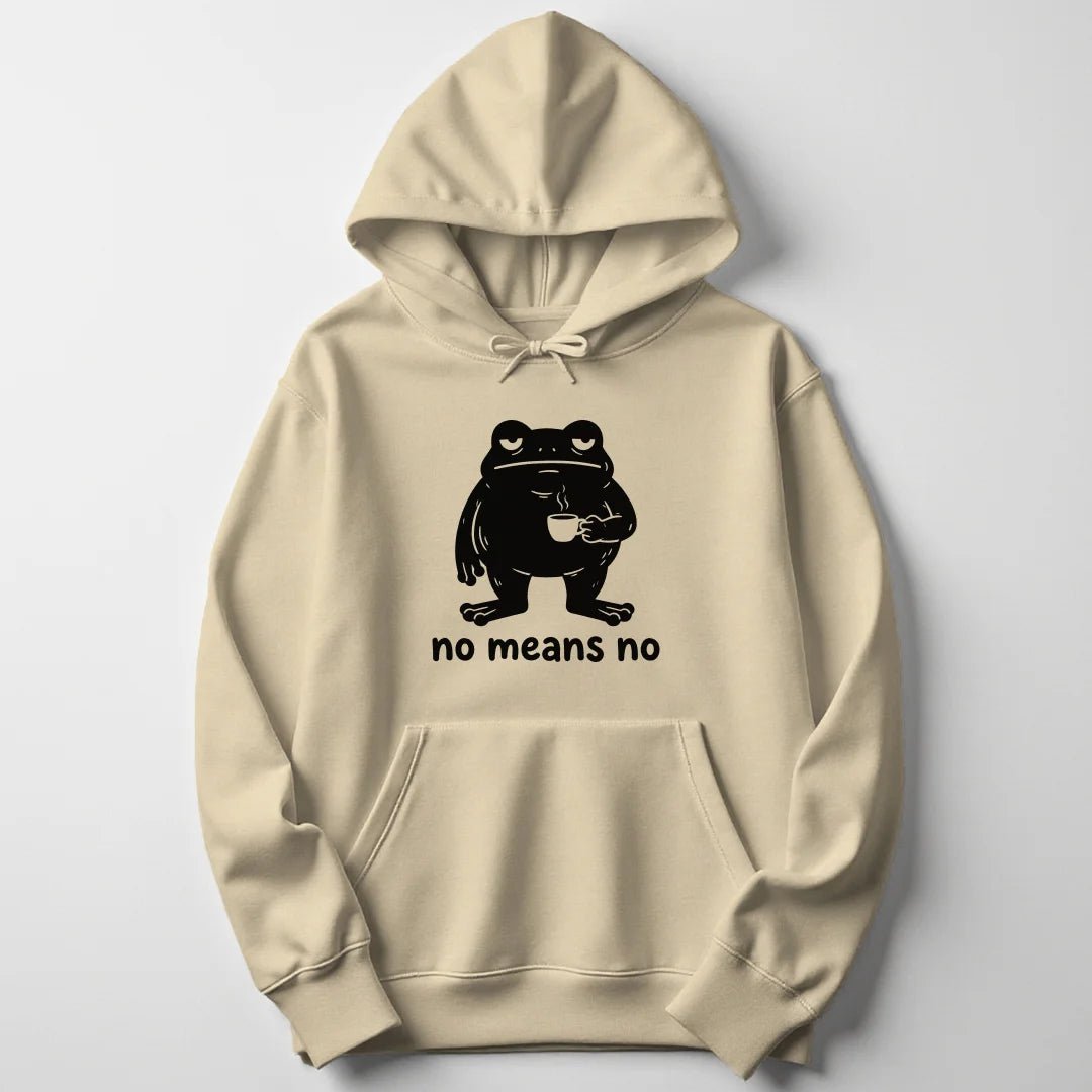 No Means No Frog Unisex Hoodie - Wild Spirit