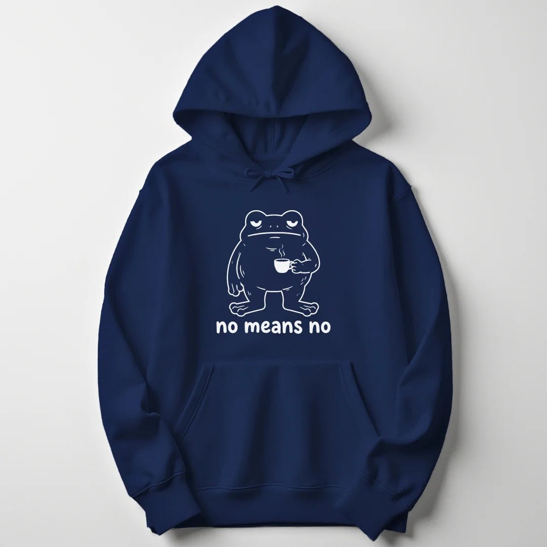 No Means No Frog Unisex Hoodie - Wild Spirit