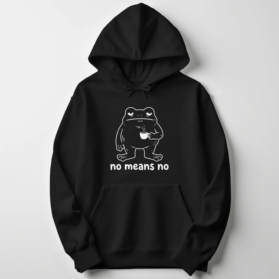 No Means No Frog Unisex Hoodie - Wild Spirit