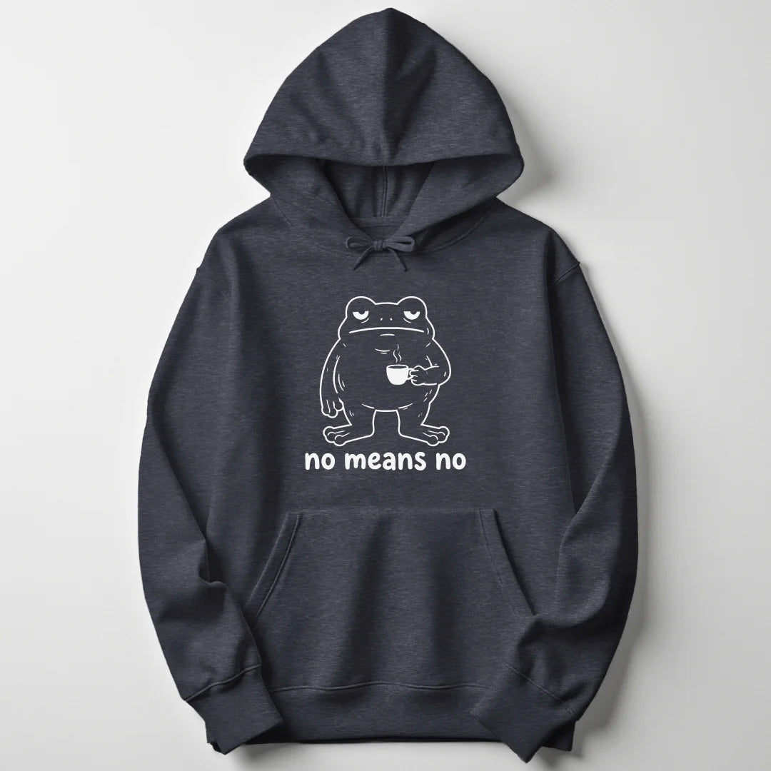 No Means No Frog Unisex Hoodie - Wild Spirit