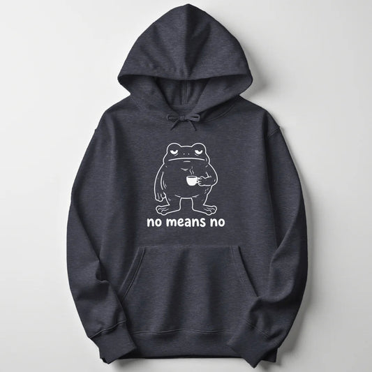 No Means No Frog Unisex Hoodie - Wild Spirit
