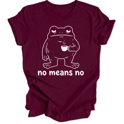 No Means No Frog Unisex T-Shirt - Wild Spirit
