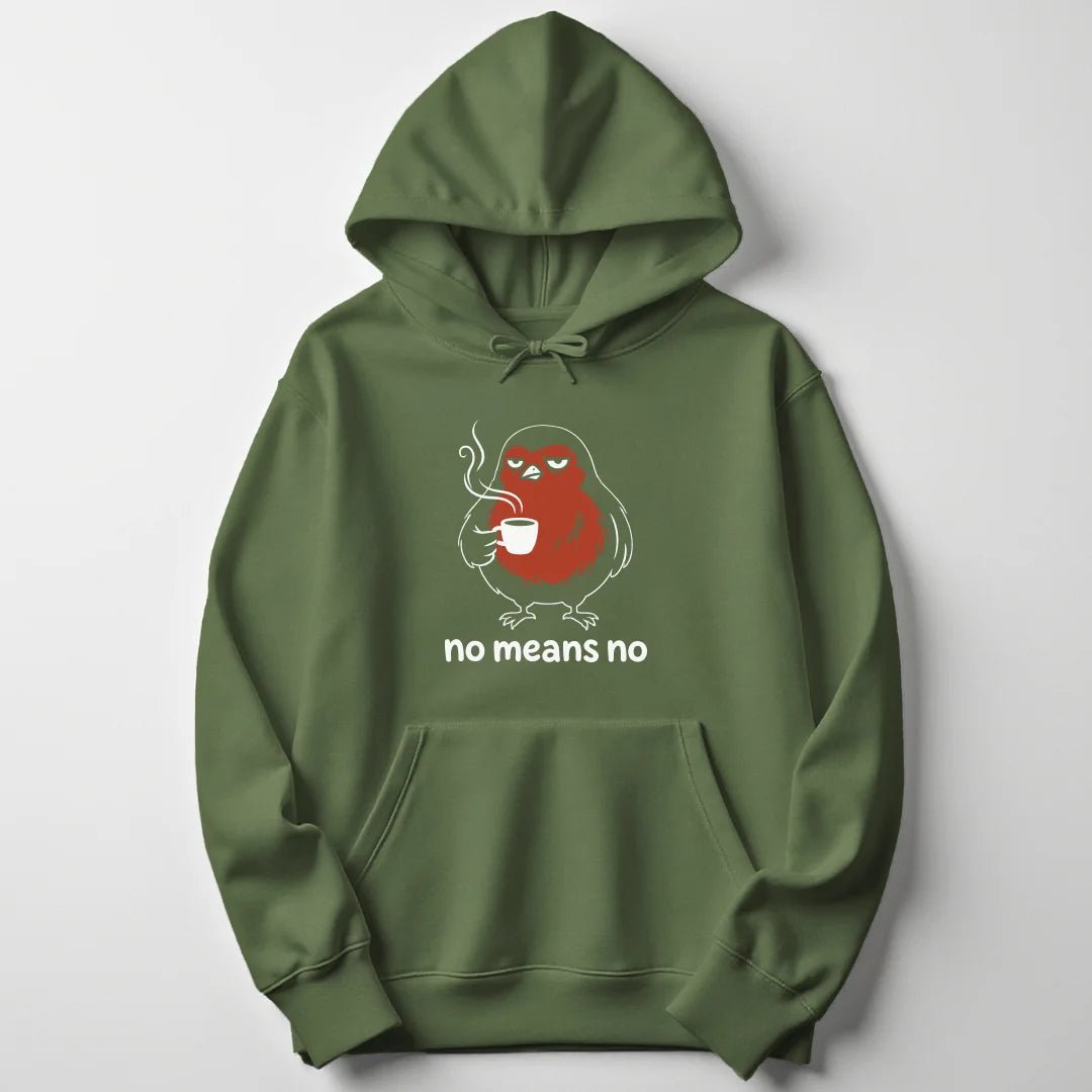 No Means No Robin Unisex Hoodie - Wild Spirit