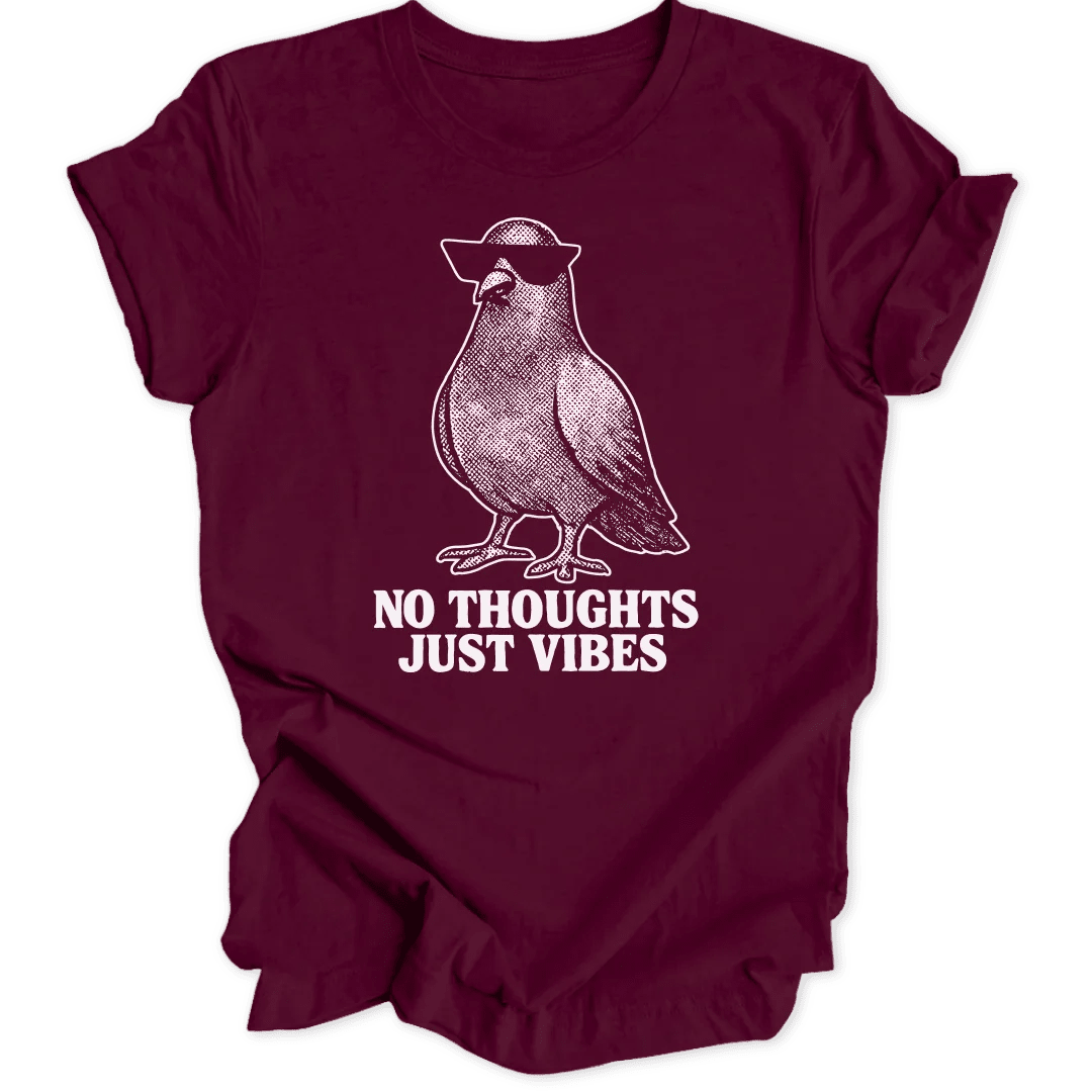 No Thoughts Pigeon Unisex T-Shirt - Wild Spirit