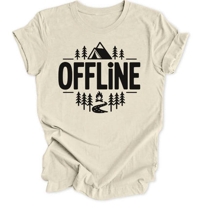 Offline Minimalistisch Unisex T-Shirt - Wild Spirit