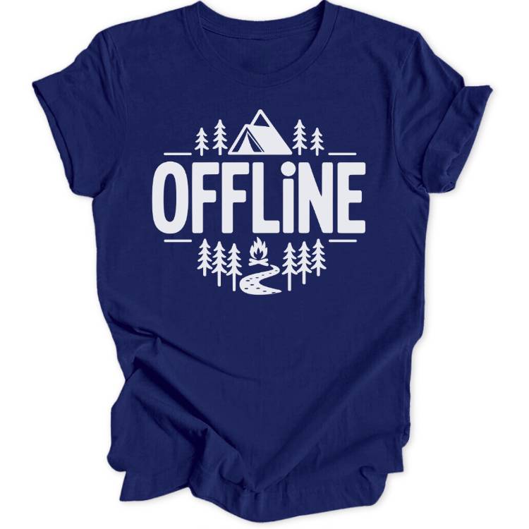 Offline Minimalistisch Unisex T-Shirt - Wild Spirit