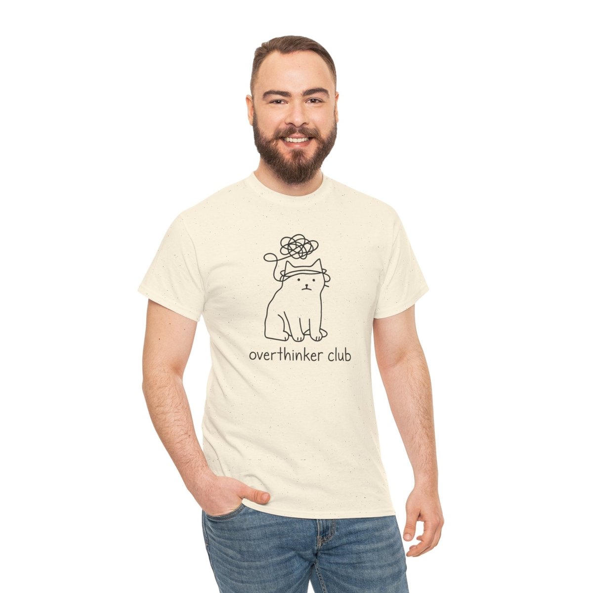 Overthinker Cat Unisex T-Shirt - Wild Spirit