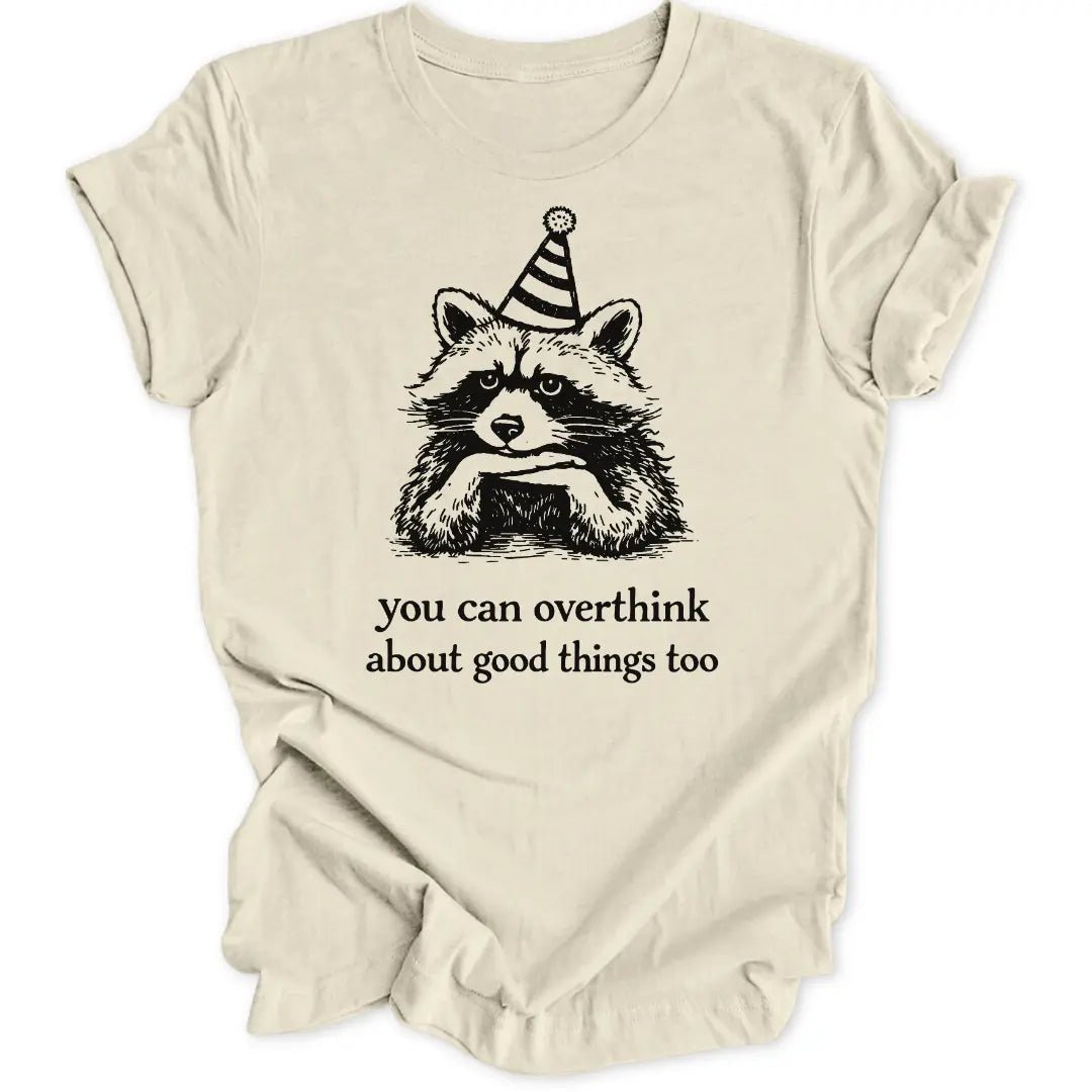 Overthinking Raccoon Unisex T-Shirt - Wild Spirit