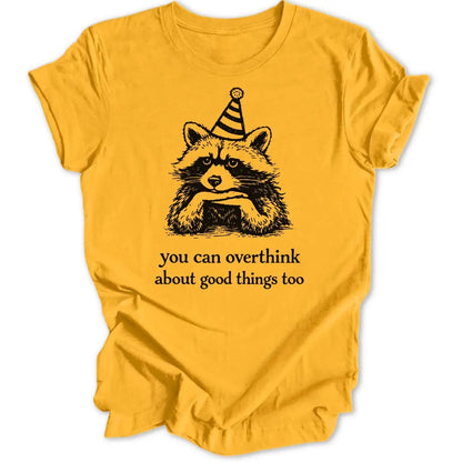Overthinking Raccoon Unisex T-Shirt - Wild Spirit