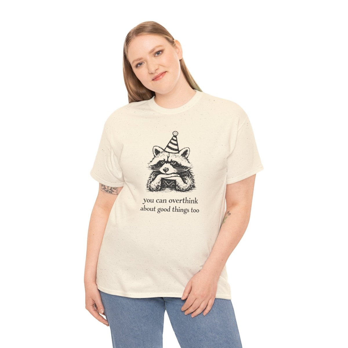Overthinking Raccoon Unisex T-Shirt - Wild Spirit