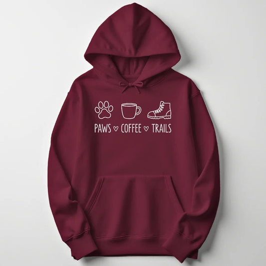 Paws Coffee Trails Unisex Hoodie - Wild Spirit