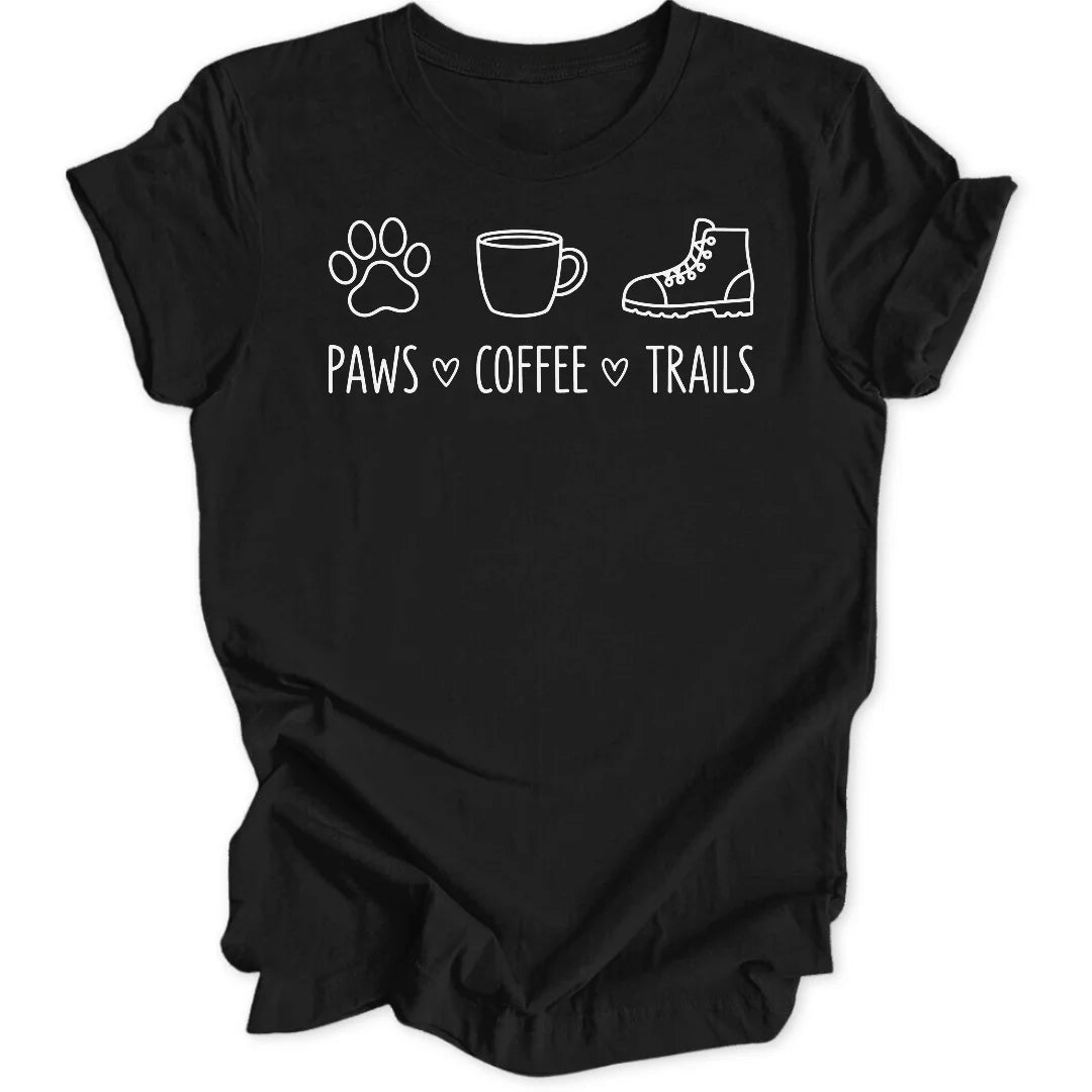 Paws Coffee Trails Unisex T-Shirt - Wild Spirit