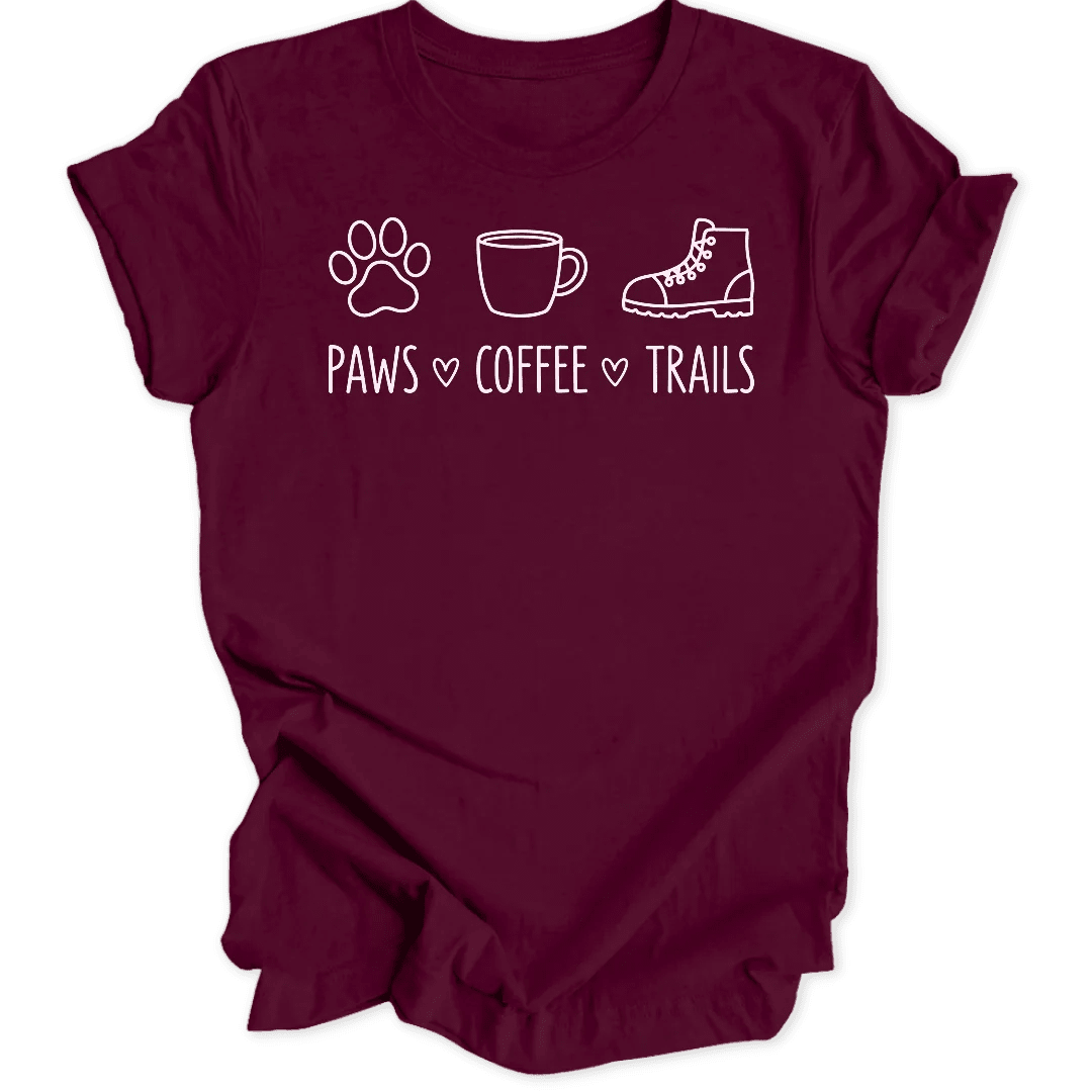 Paws Coffee Trails Unisex T-Shirt - Wild Spirit