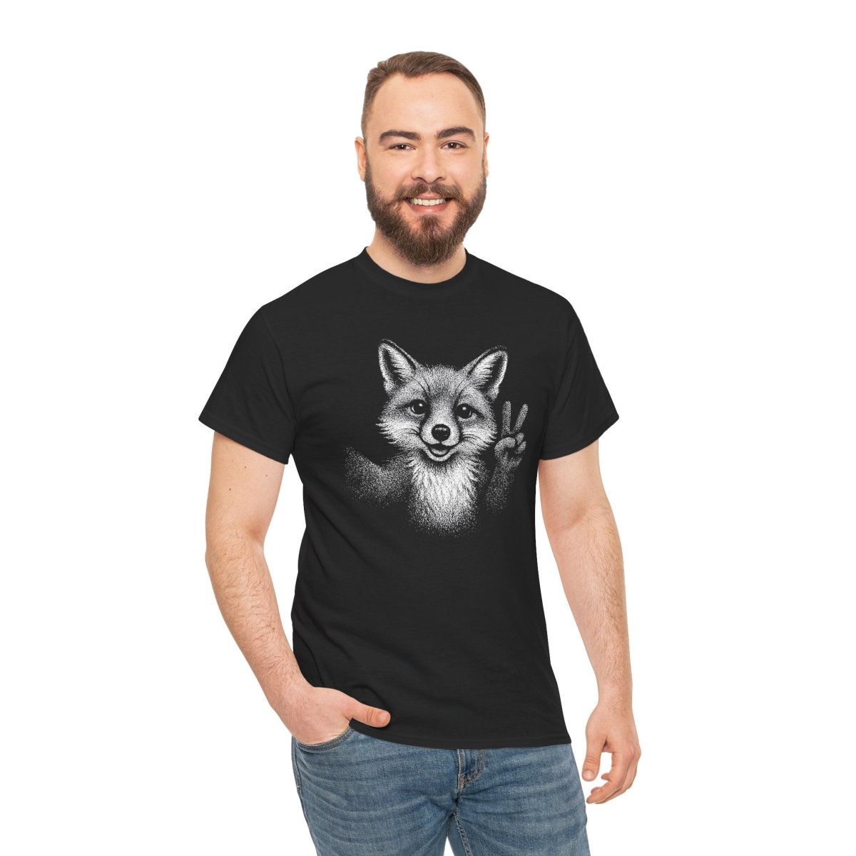 Peace Fox Unisex T-Shirt - Wild Spirit