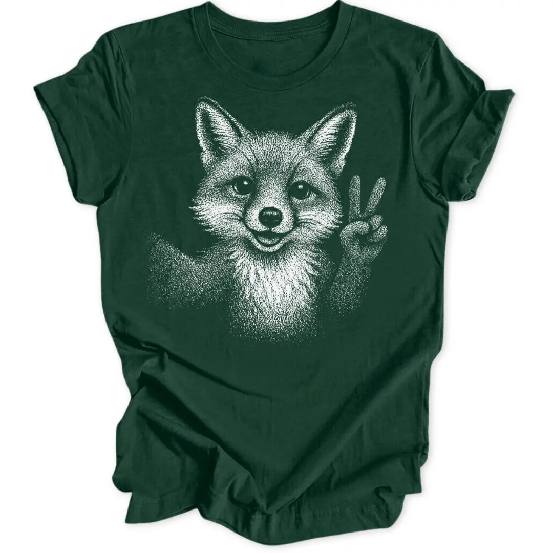 Peace Fox Unisex T-Shirt - Wild Spirit